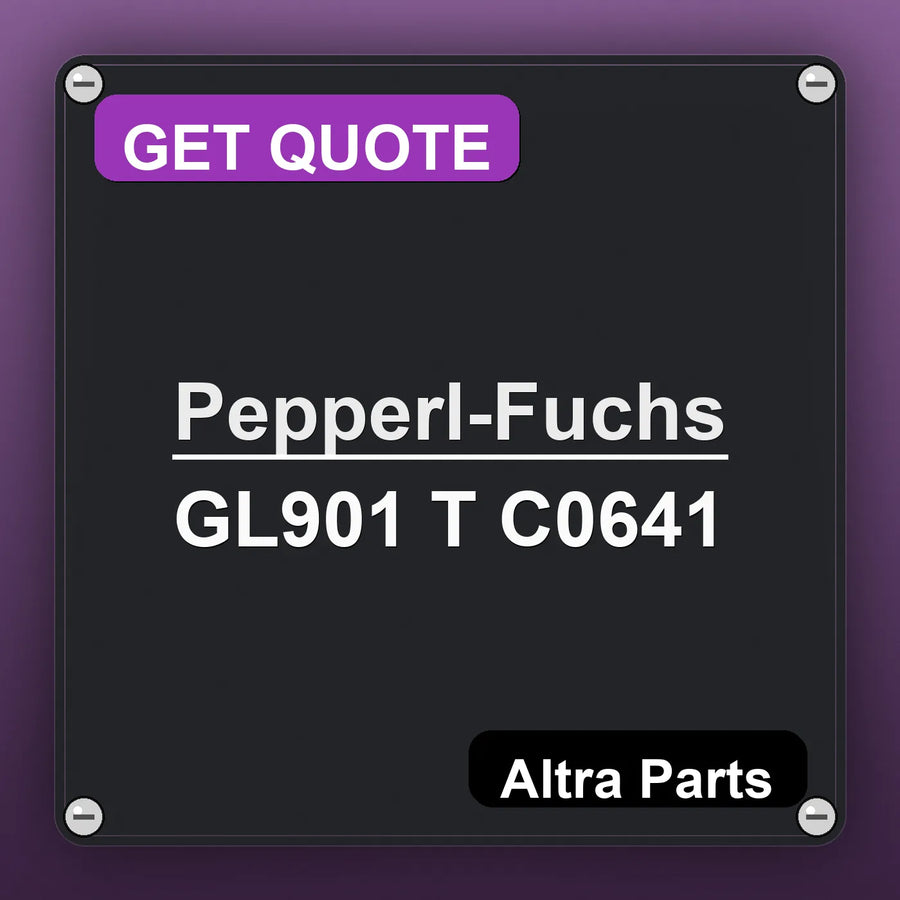 Pepperl-Fuchs GL901 T C0641 industrial nameplate style image – Altra Parts. GET QUOTE.
