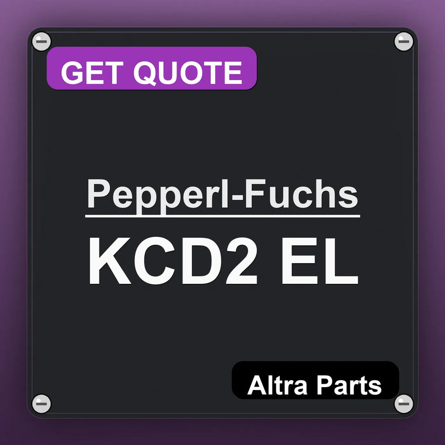 Pepperl-Fuchs KCD2 EL industrial nameplate style image – Altra Parts. GET QUOTE.