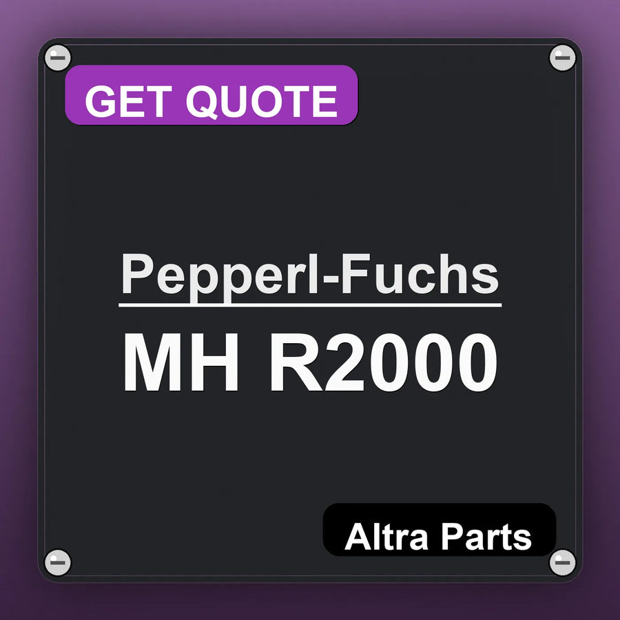 Pepperl-Fuchs MH R2000 industrial nameplate style image – Altra Parts. GET QUOTE.