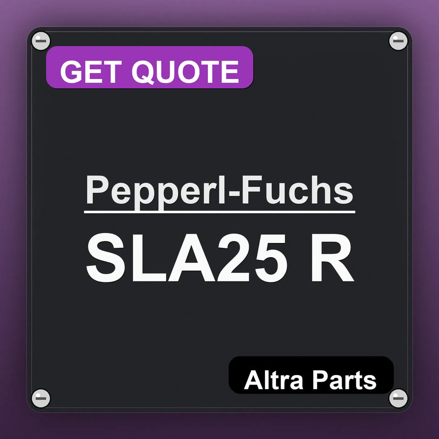 Pepperl-Fuchs SLA25 R industrial nameplate style image – Altra Parts. GET QUOTE.