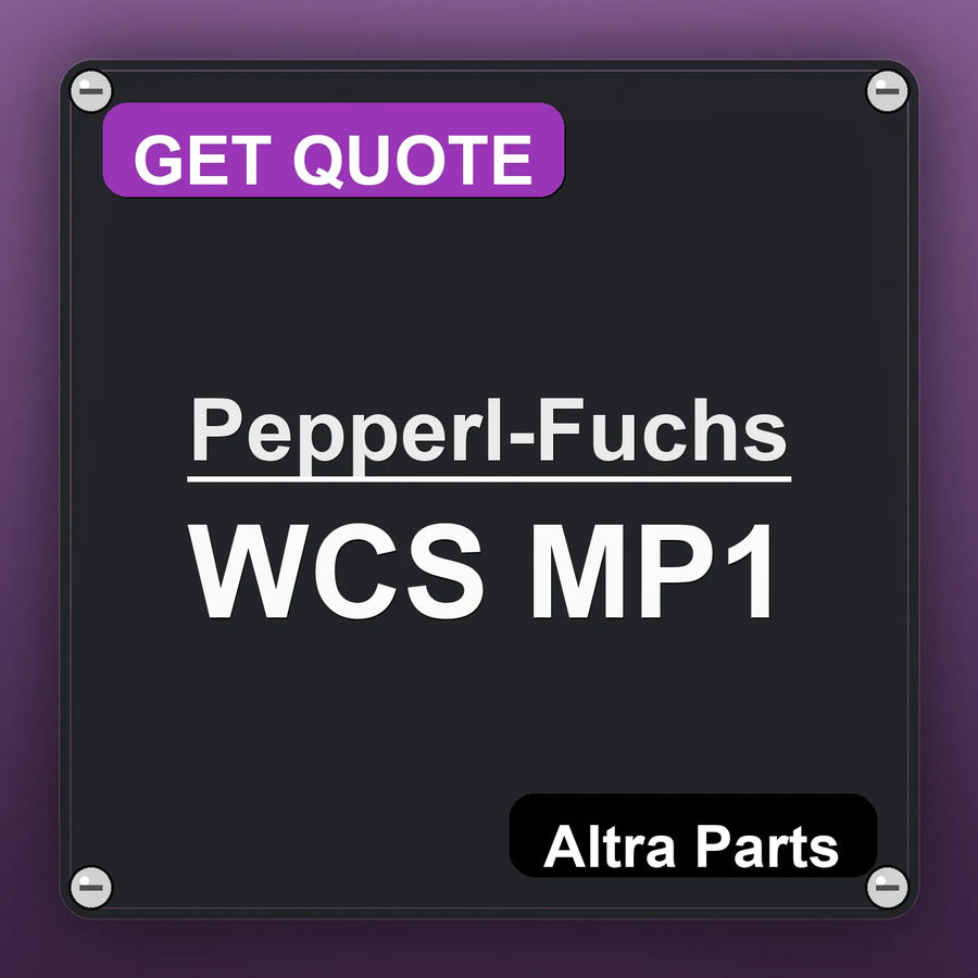 Pepperl-Fuchs WCS MP1 industrial nameplate style image – Altra Parts. GET QUOTE.