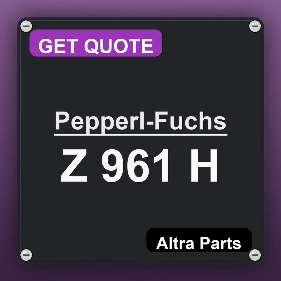 Pepperl-Fuchs Z 961 H industrial nameplate style image – Altra Parts. GET QUOTE.