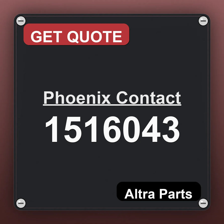 Phoenix Contact 1516043 industrial nameplate style image – Altra Parts. GET QUOTE.
