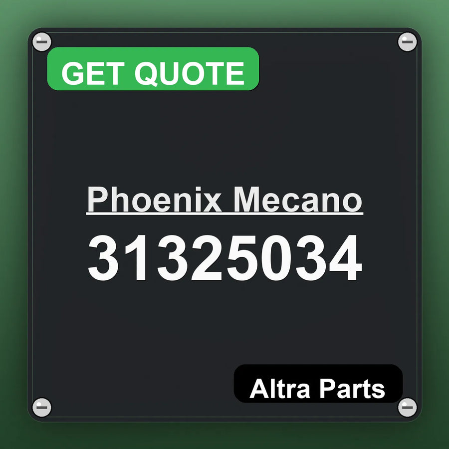 Phoenix Mecano 31325034 industrial nameplate style image – Altra Parts. GET QUOTE.
