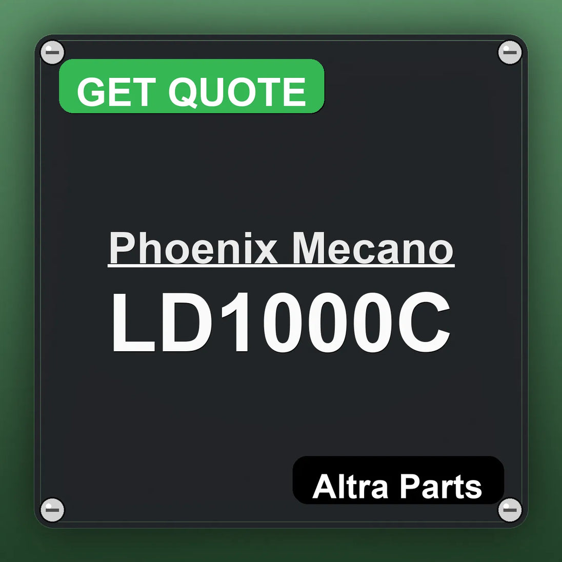 Phoenix Mecano LD1000C industrial nameplate style image – Altra Parts. GET QUOTE.