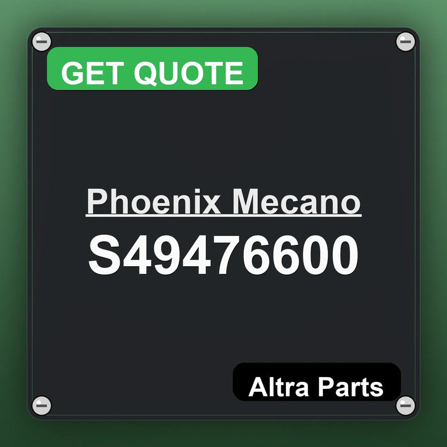 Phoenix Mecano S49476600 industrial nameplate style image – Altra Parts. GET QUOTE.