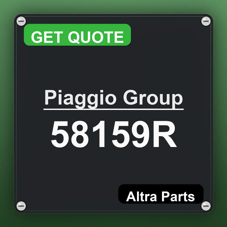 Piaggio Group 58159R industrial nameplate style image – Altra Parts. GET QUOTE.
