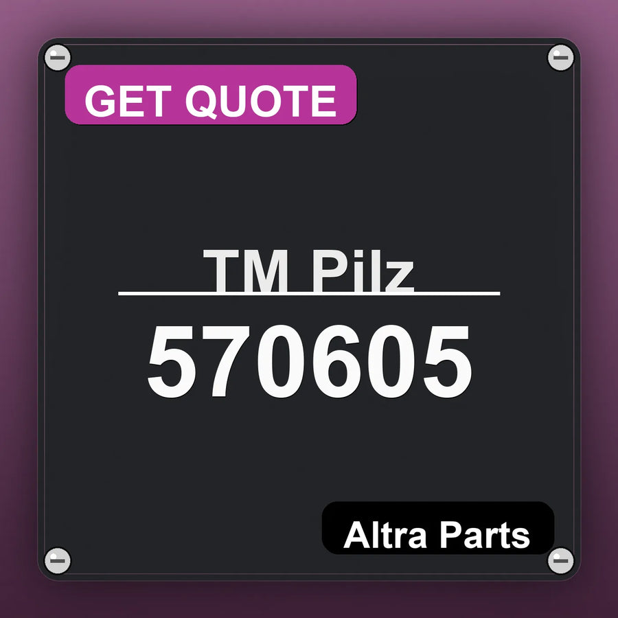 Pilz 570605 industrial nameplate style image – Altra Parts. GET QUOTE.
