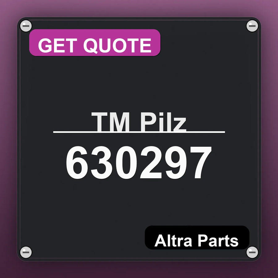 ТМ Pilz 630297 industrial nameplate style image – Altra Parts. GET QUOTE.