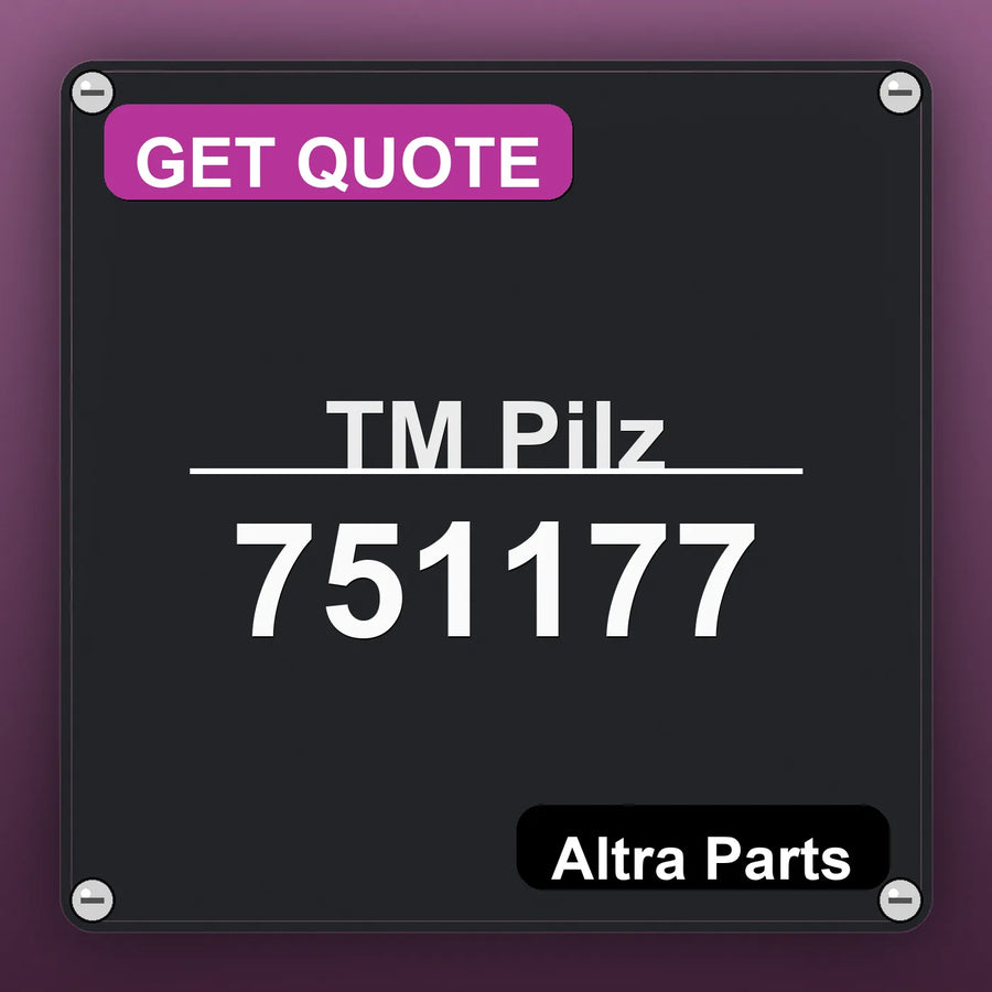 ТМ Pilz 751177 industrial nameplate style image – Altra Parts. GET QUOTE.