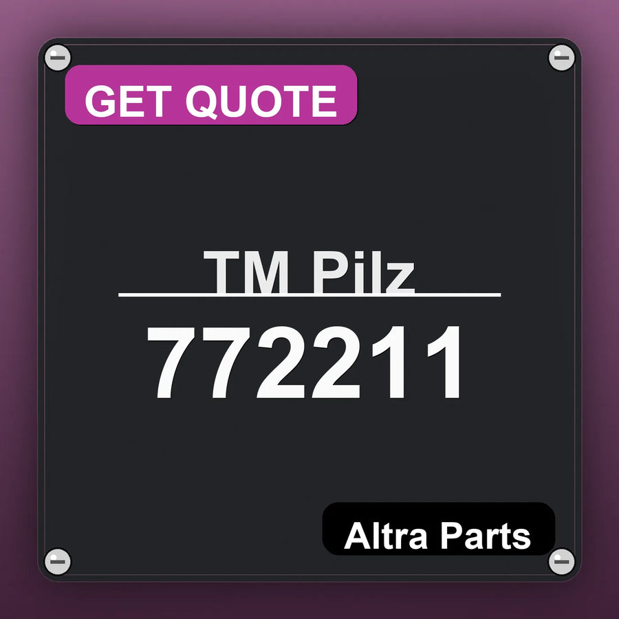 ТМ Pilz 772211 industrial nameplate style image – Altra Parts. GET QUOTE.