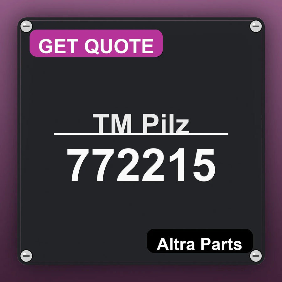 ТМ Pilz 772215 industrial nameplate style image – Altra Parts. GET QUOTE.