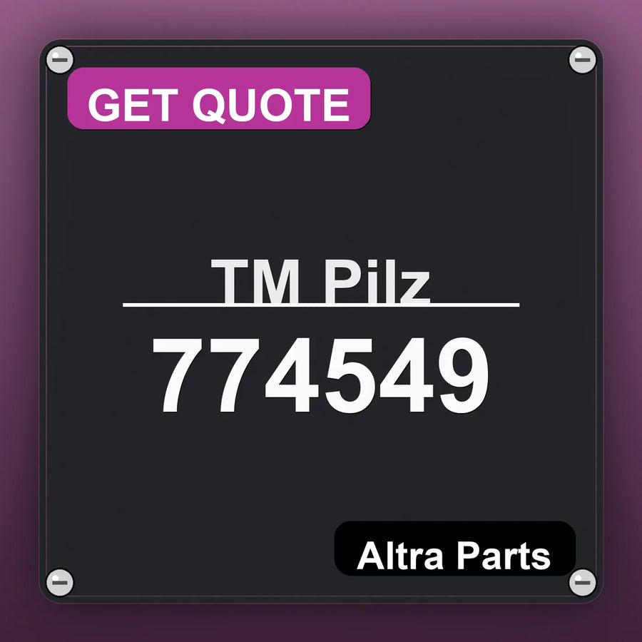 Pilz 774549 industrial nameplate style image – Altra Parts. GET QUOTE.