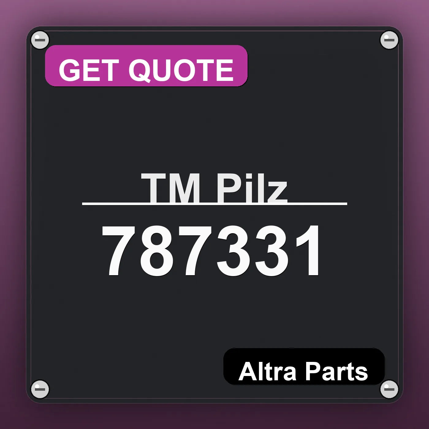 Pilz 787331 industrial nameplate style image – Altra Parts. GET QUOTE.