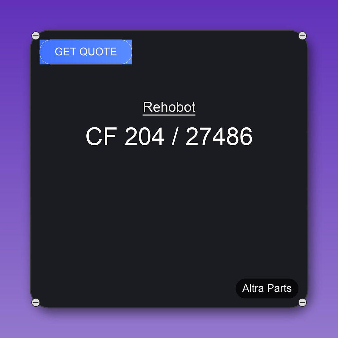 Rehobot CF 204 / 27486 industrial spare part – fast international delivery & worldwide shipping