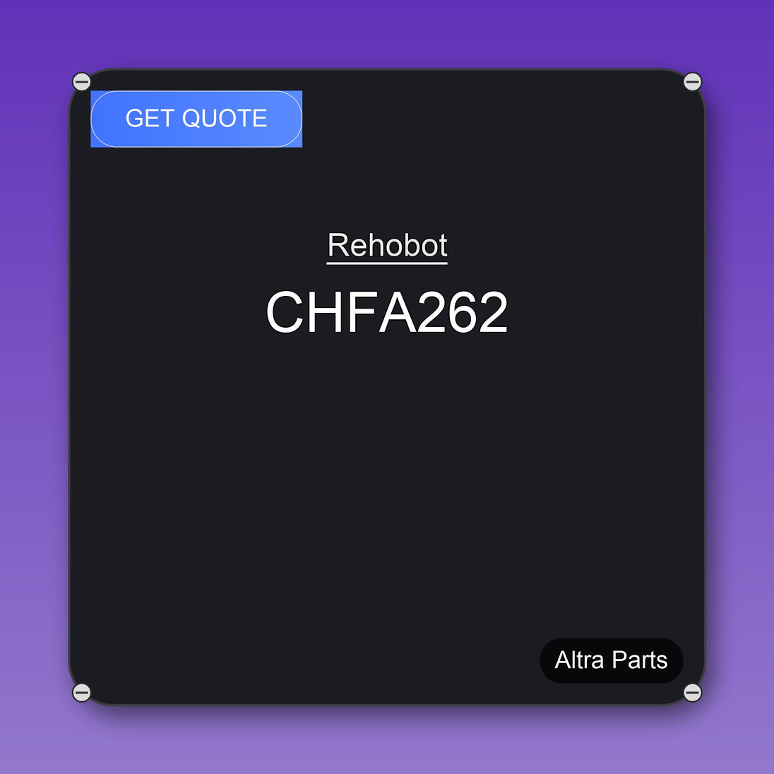Rehobot CHFA262 industrial spare part – fast international delivery & worldwide shipping