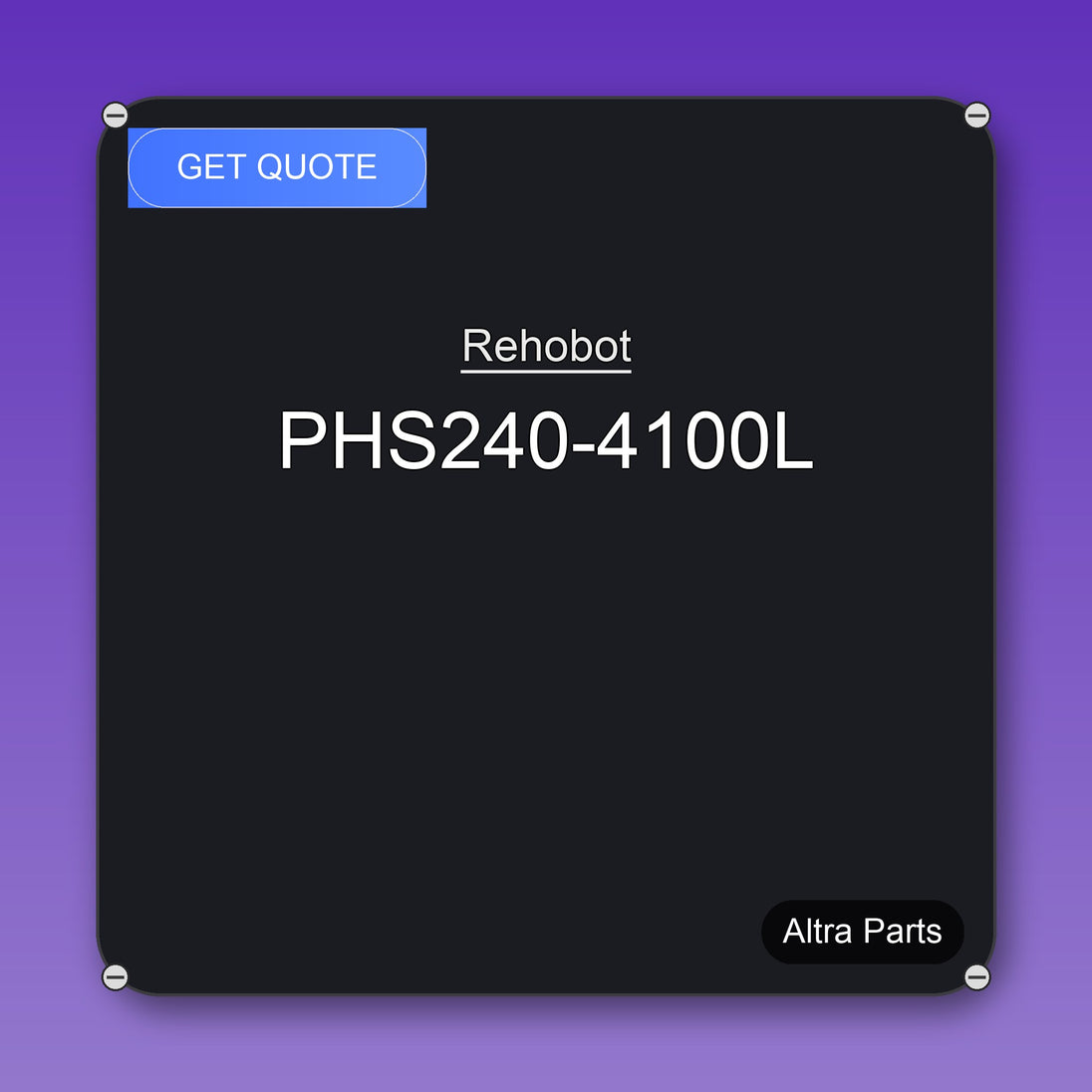 Rehobot PHS240-4100L industrial spare part – fast international delivery & worldwide shipping