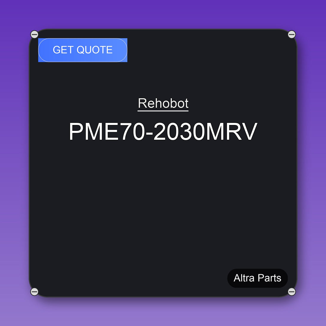 Rehobot PME70-2030MRV industrial spare part – fast international delivery & worldwide shipping