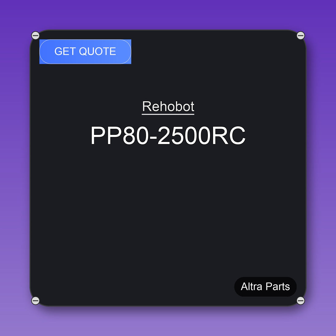 Rehobot PP80-2500RC industrial spare part – fast international delivery & worldwide shipping