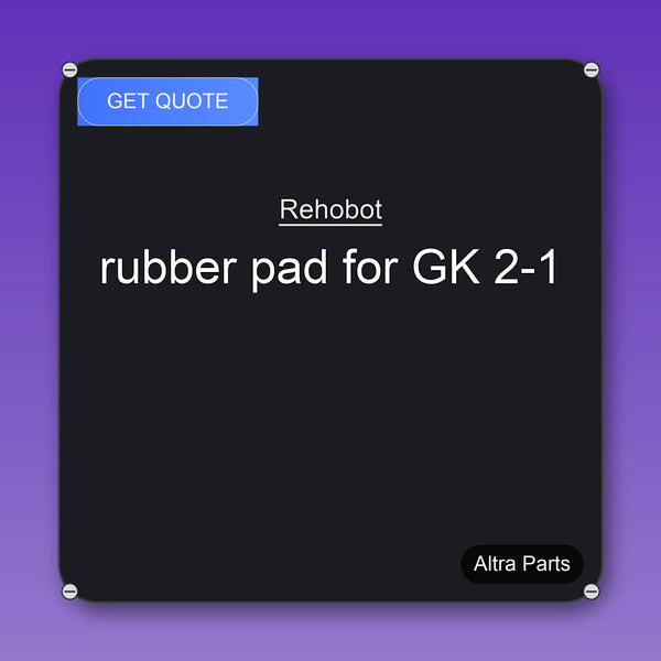 Rehobot rubber pad for GK 2-1 industrial spare part – fast international delivery & worldwide shipping