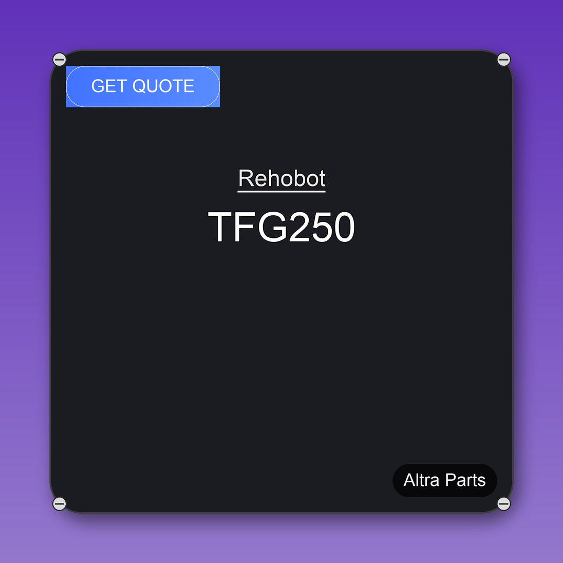 Rehobot TFG250 industrial spare part – fast international delivery & worldwide shipping