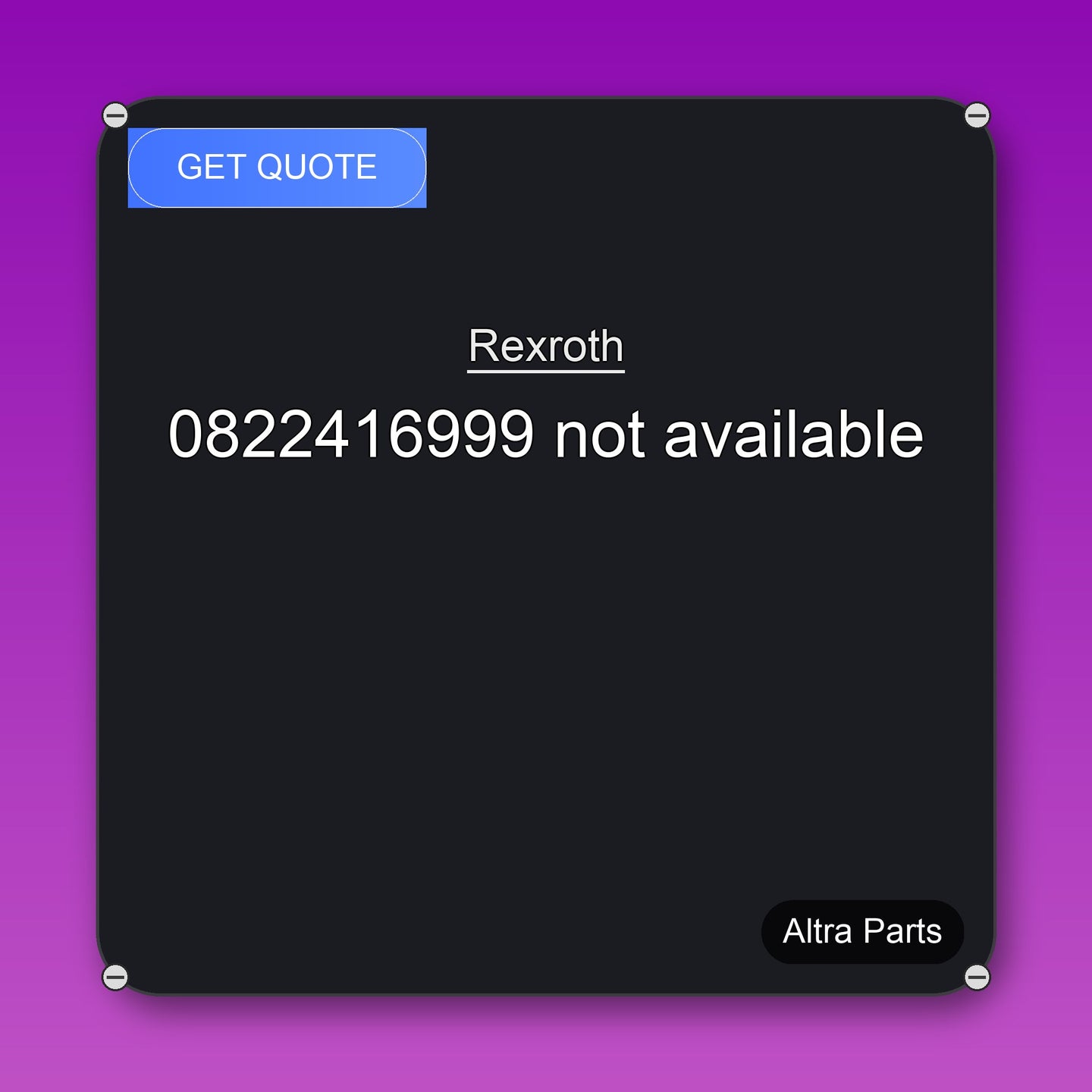 Rexroth 0822416999 not available industrial spare part – fast international delivery & worldwide shipping