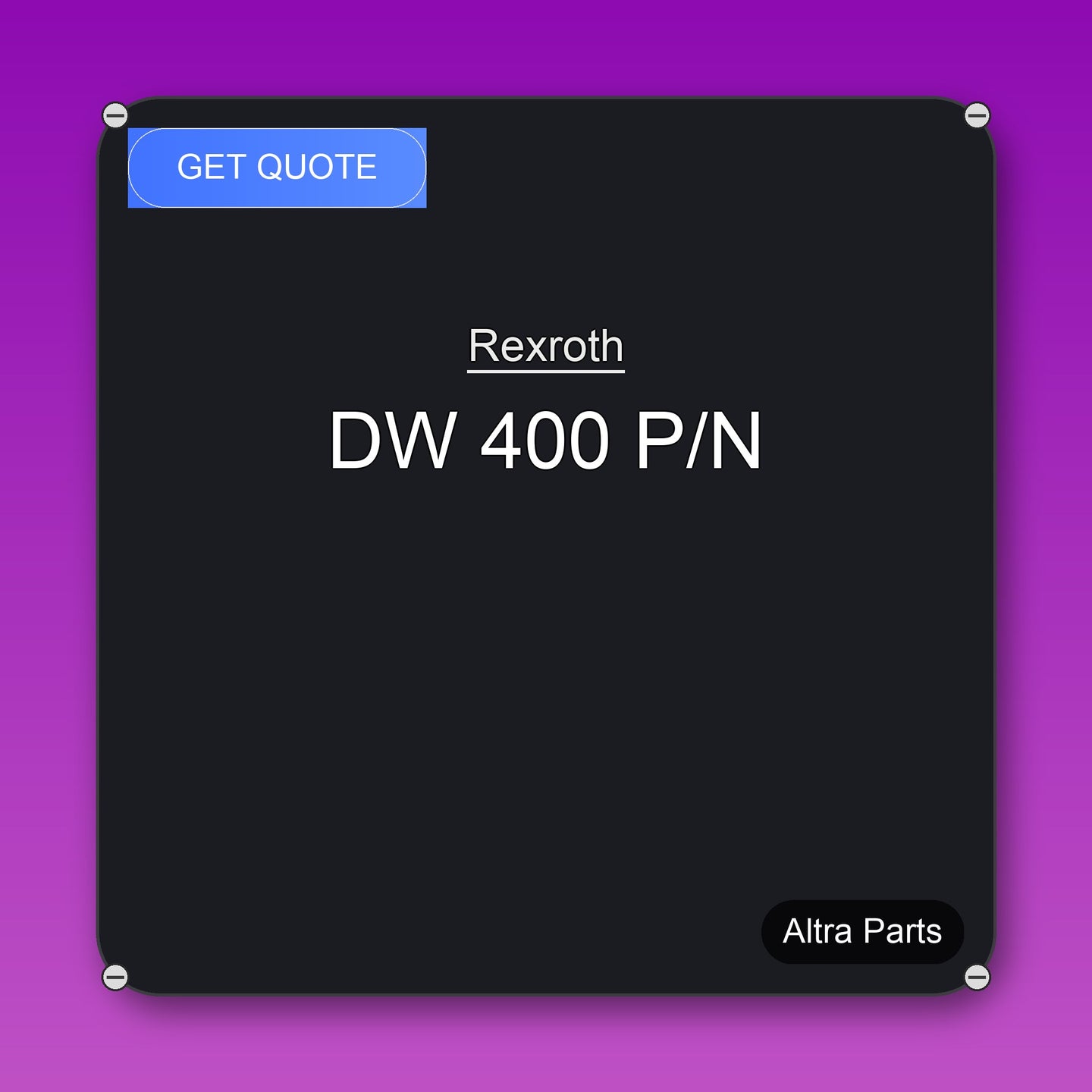 Rexroth DW 400 P/N industrial spare part – fast international delivery & worldwide shipping