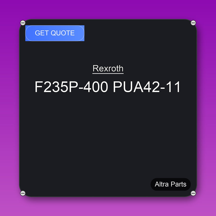 Rexroth F235P-400 PUA42-11 industrial spare part – fast international delivery & worldwide shipping