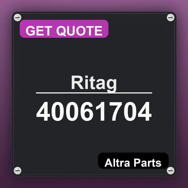 Ritag 40061704 industrial nameplate style image – Altra Parts. GET QUOTE.
