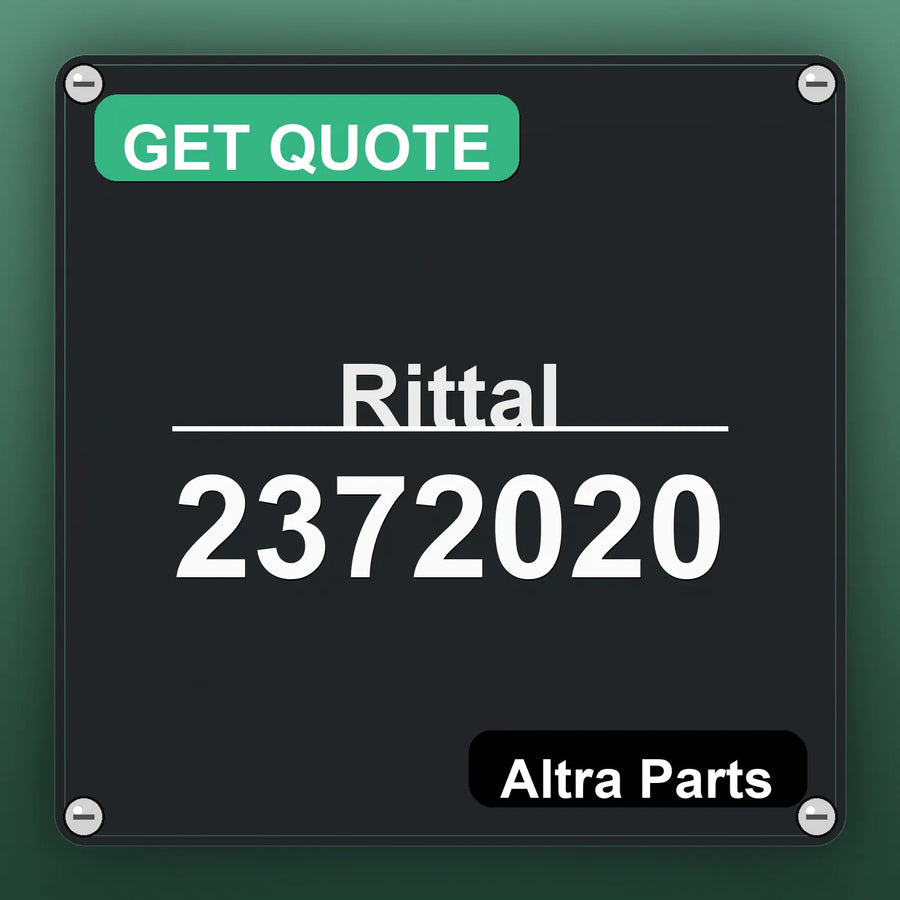 Rittal 2372020 industrial nameplate style image – Altra Parts. GET QUOTE.