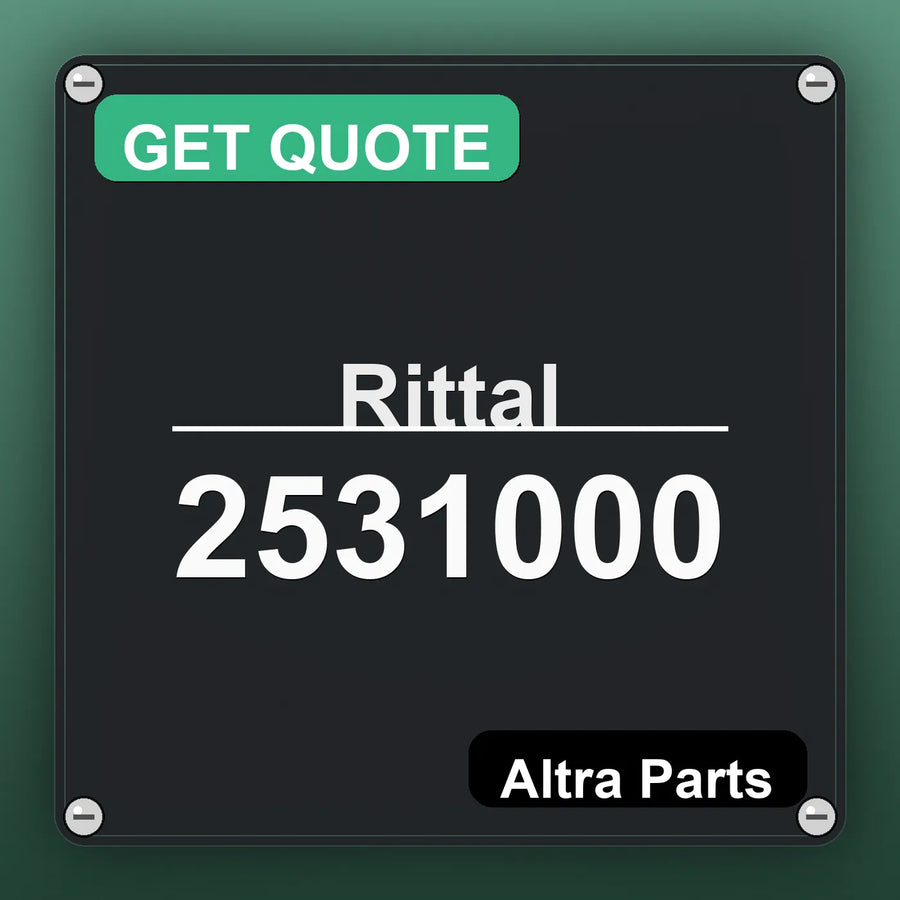 Rittal 2531000 industrial nameplate style image – Altra Parts. GET QUOTE.