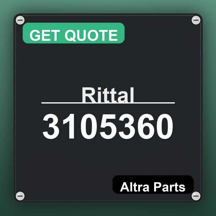 Rittal 3105360 industrial nameplate style image – Altra Parts. GET QUOTE.
