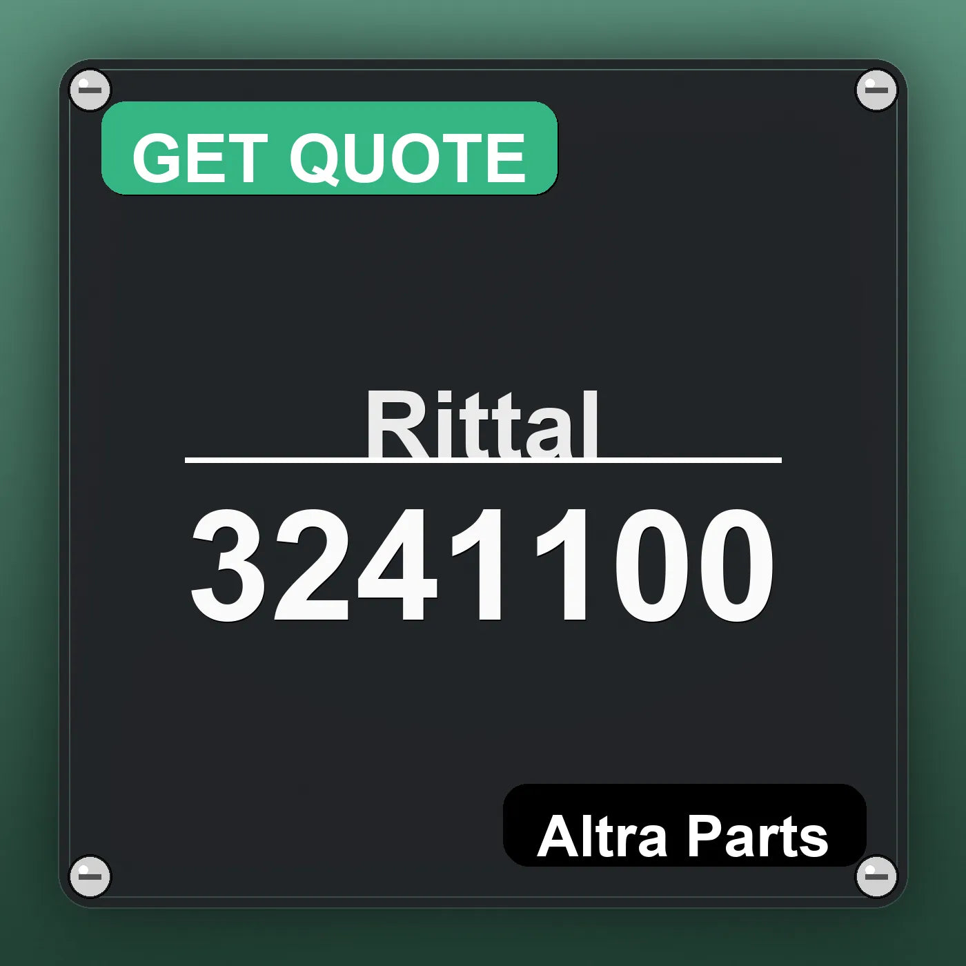 Rittal 3241100 industrial nameplate style image – Altra Parts. GET QUOTE.
