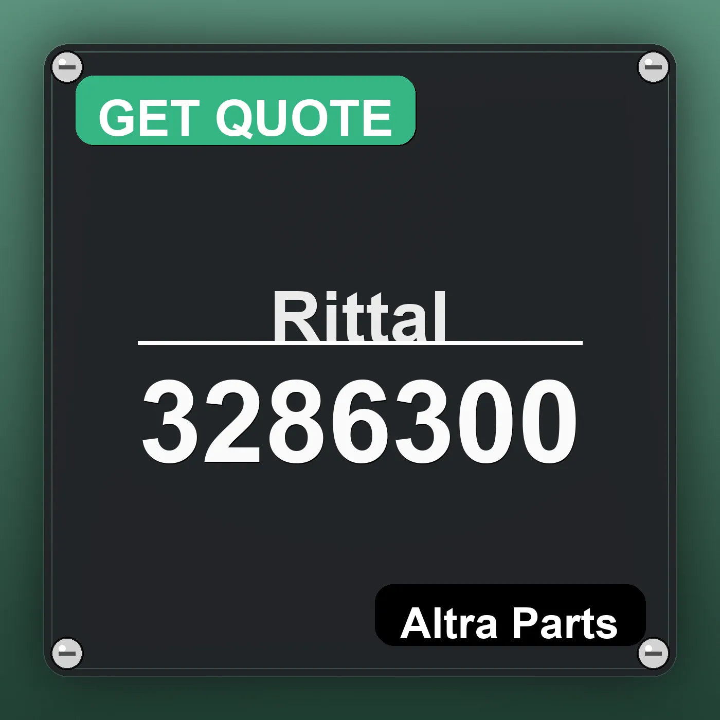 Rittal 3286300 industrial nameplate style image – Altra Parts. GET QUOTE.