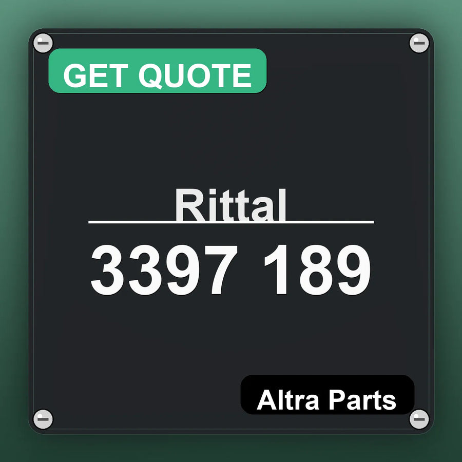 Rittal 3397 189 industrial nameplate style image – Altra Parts. GET QUOTE.