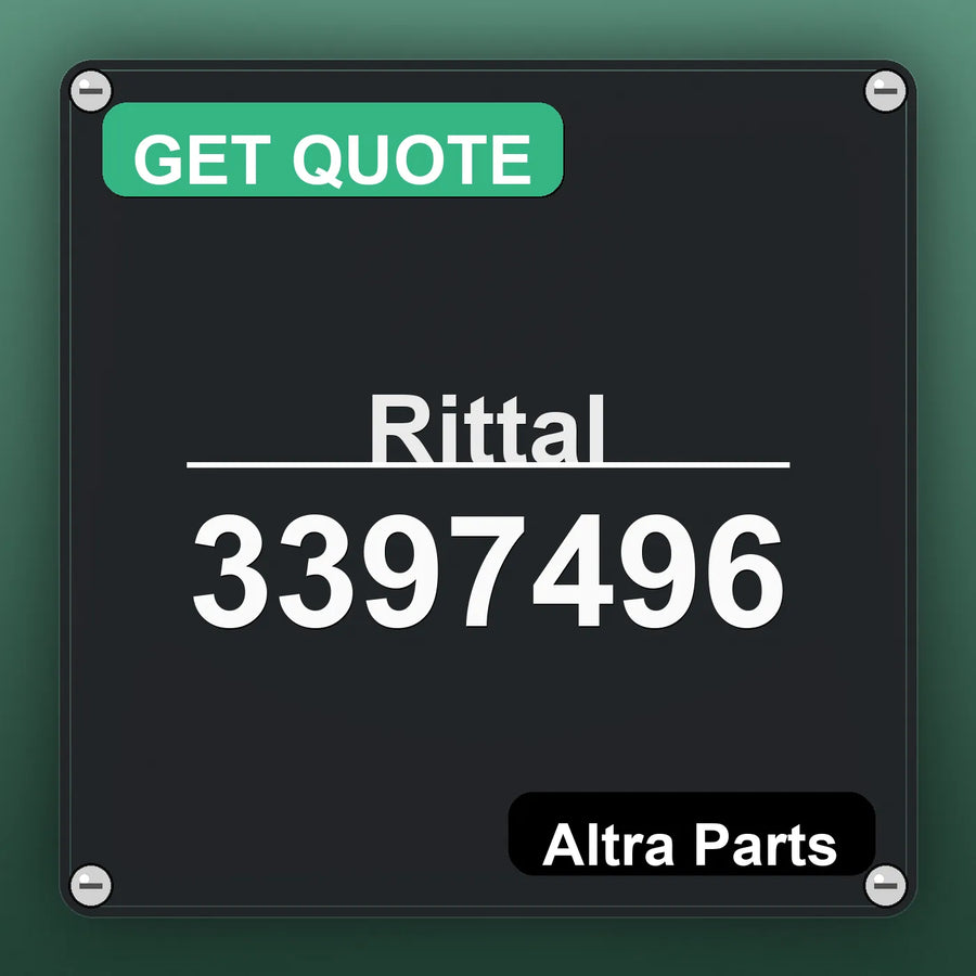 Rittal 3397496 industrial nameplate style image – Altra Parts. GET QUOTE.