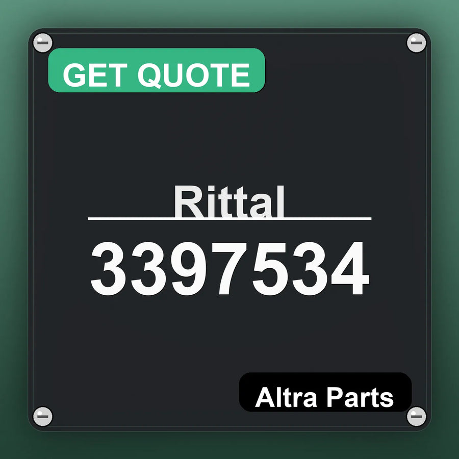 Rittal 3397534 industrial nameplate style image – Altra Parts. GET QUOTE.