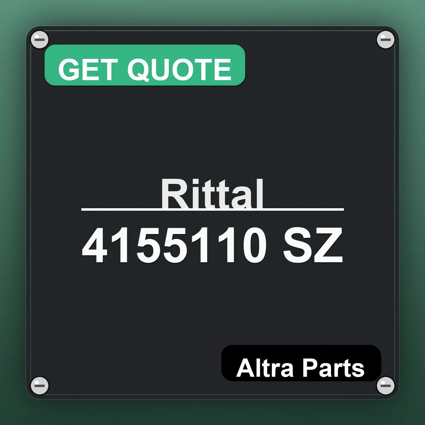 Rittal 4155110 SZ industrial nameplate style image – Altra Parts. GET QUOTE.