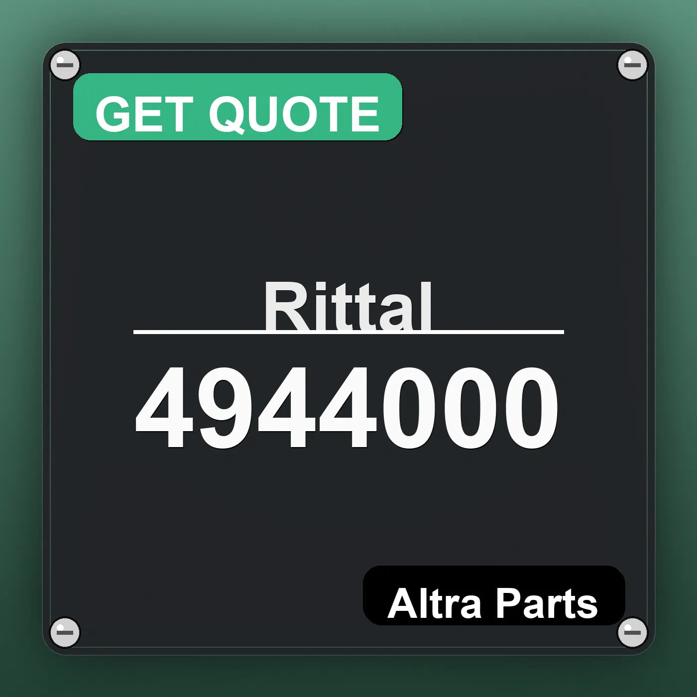 Rittal 4944000 industrial nameplate style image – Altra Parts. GET QUOTE.