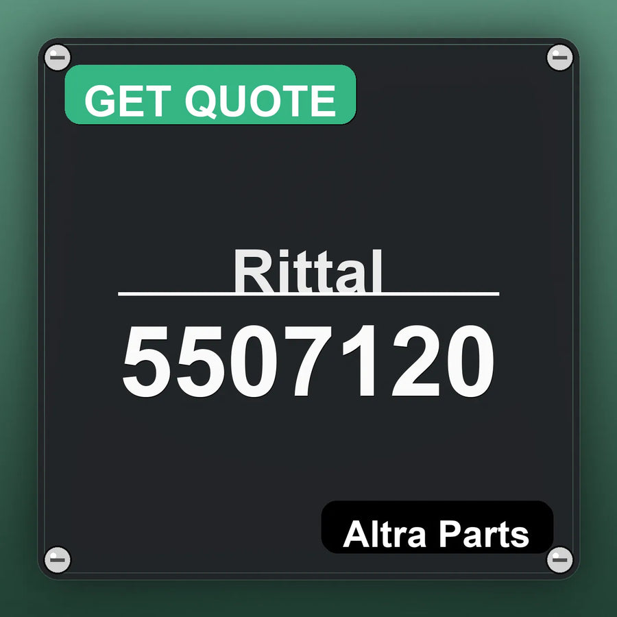 Rittal 5507120 industrial nameplate style image – Altra Parts. GET QUOTE.
