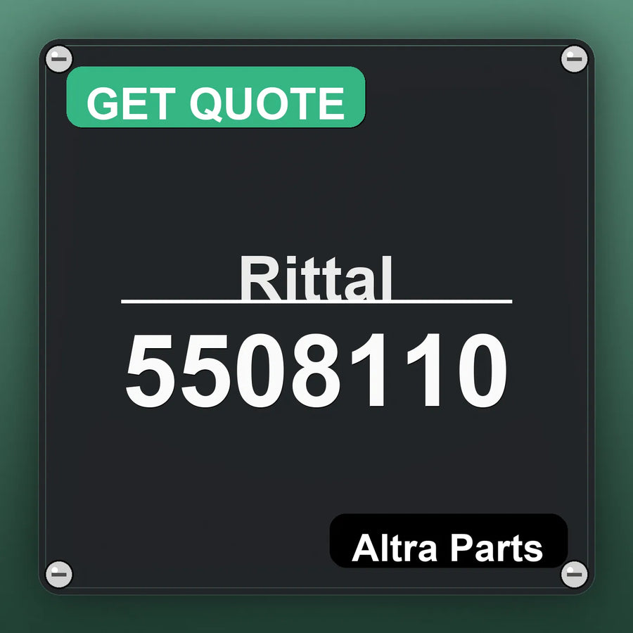 Rittal 5508110 industrial nameplate style image – Altra Parts. GET QUOTE.