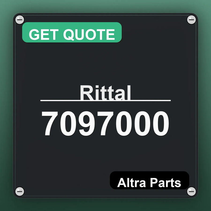 Rittal 7097000 industrial nameplate style image – Altra Parts. GET QUOTE.