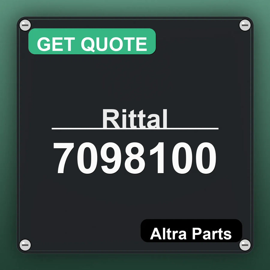 Rittal 7098100 industrial nameplate style image – Altra Parts. GET QUOTE.