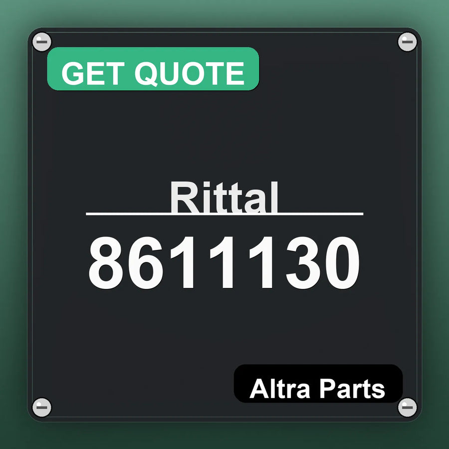 Rittal 8611130 industrial nameplate style image – Altra Parts. GET QUOTE.