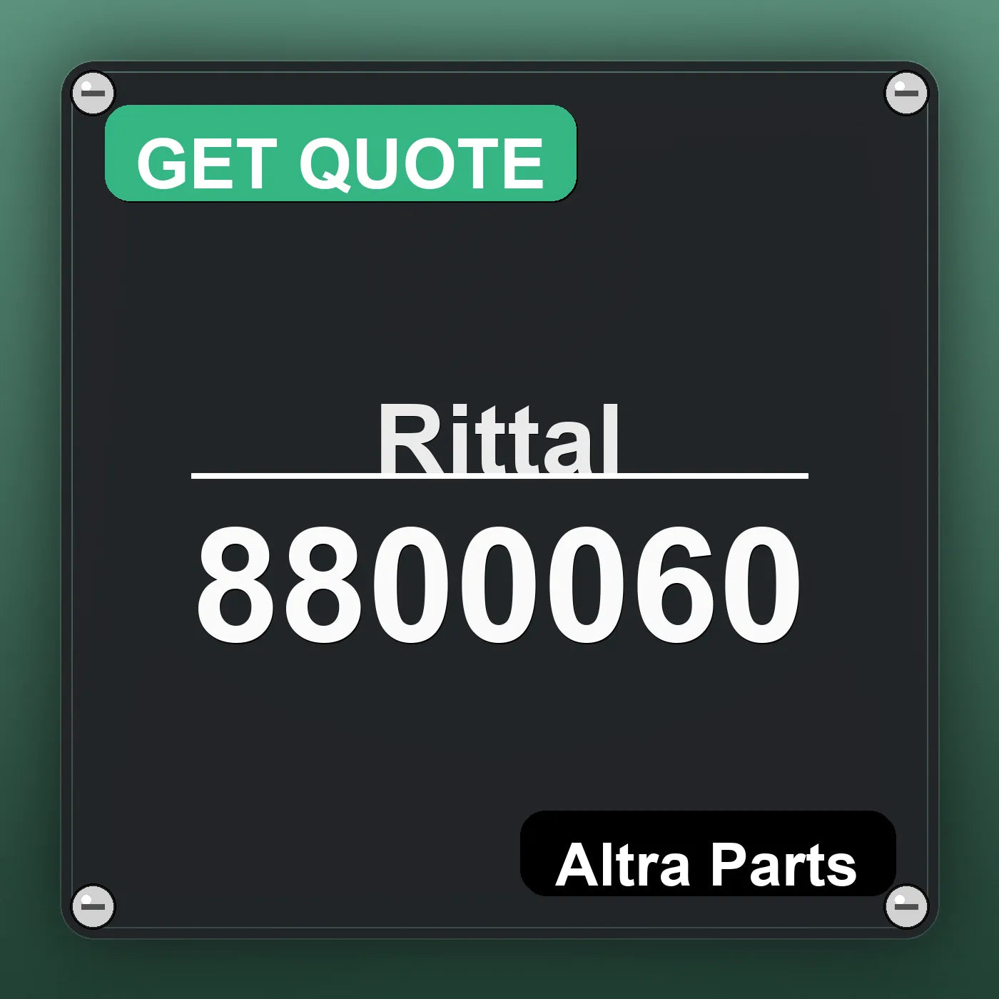 Rittal 8800060 industrial nameplate style image – Altra Parts. GET QUOTE.