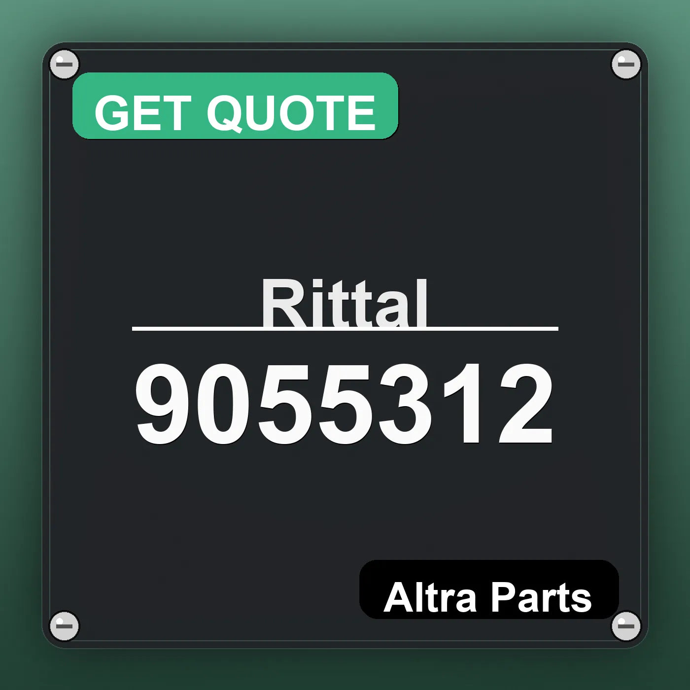 Rittal 9055312 industrial nameplate style image – Altra Parts. GET QUOTE.