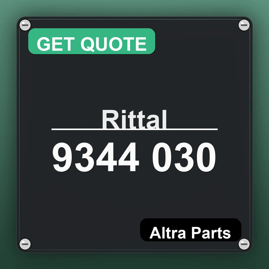 Rittal 9344 030 industrial nameplate style image – Altra Parts. GET QUOTE.