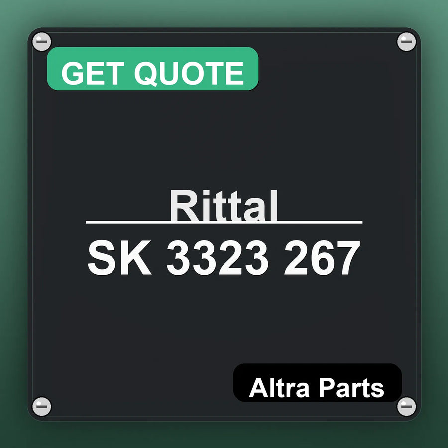 Rittal SK 3323 267 industrial nameplate style image – Altra Parts. GET QUOTE.
