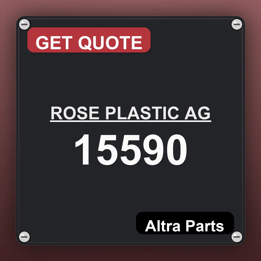 ROSE PLASTIC AG 15590 | Altra Parts