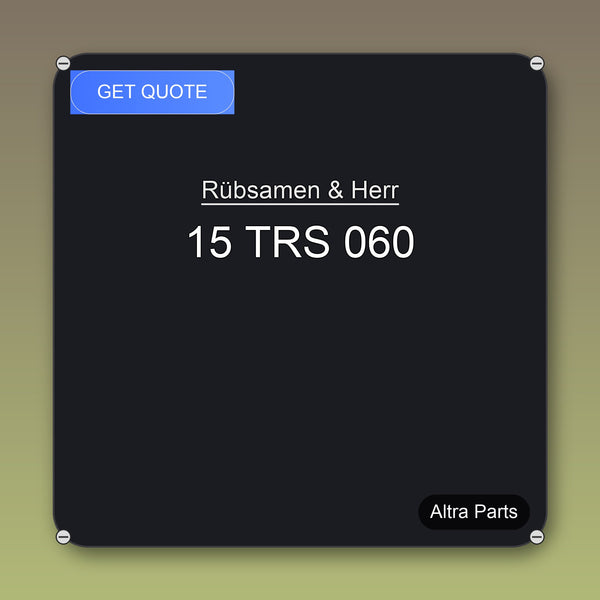 Rübsamen & Herr 15 TRS 060 industrial spare part – fast international delivery & worldwide shipping